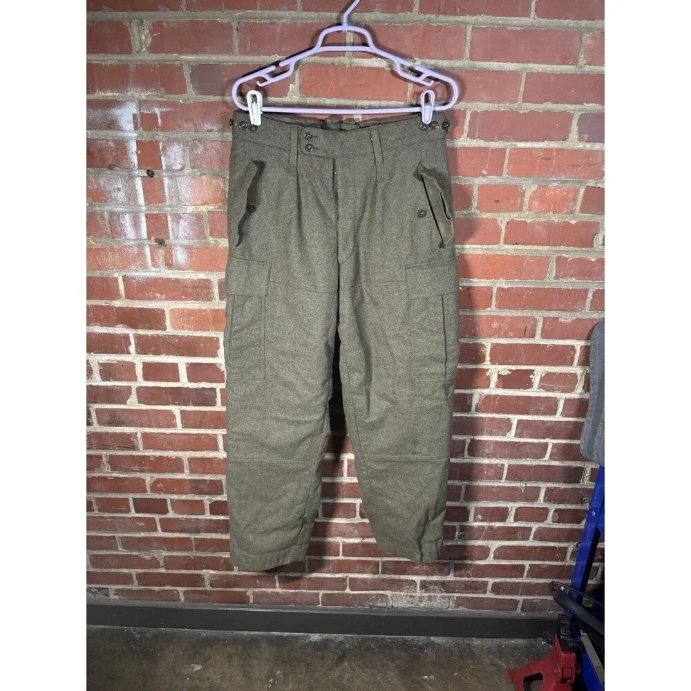 Vintage 60s German Military Bottoms Pants K. Begemann 8405-12-130-5782 Size 32